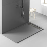 ALONI ELITE DOUCHEBAK - COMPOSIET - 120X80X3CM - MAT GRIJS