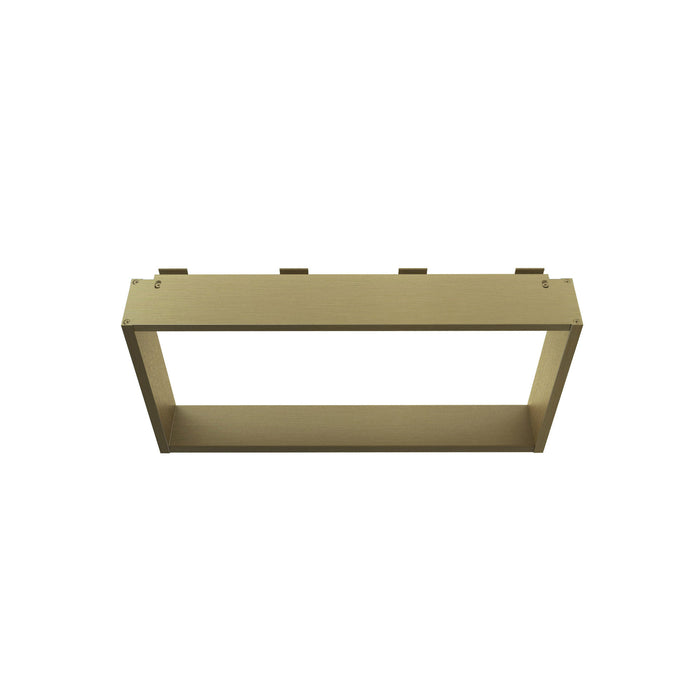 OPBOUWNIS VOOR DOUCHEWAND - 4 HANDDOEKHAKEN - ALUMINIUM - 60X30X8 CM - GEBORSTELD KOPER