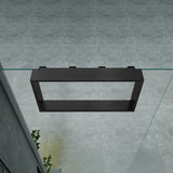 OPBOUWNIS VOOR DOUCHEWAND - 4 HANDDOEKHAKEN - ALUMINIUM - 60X30X8 CM - GUNMETAL
