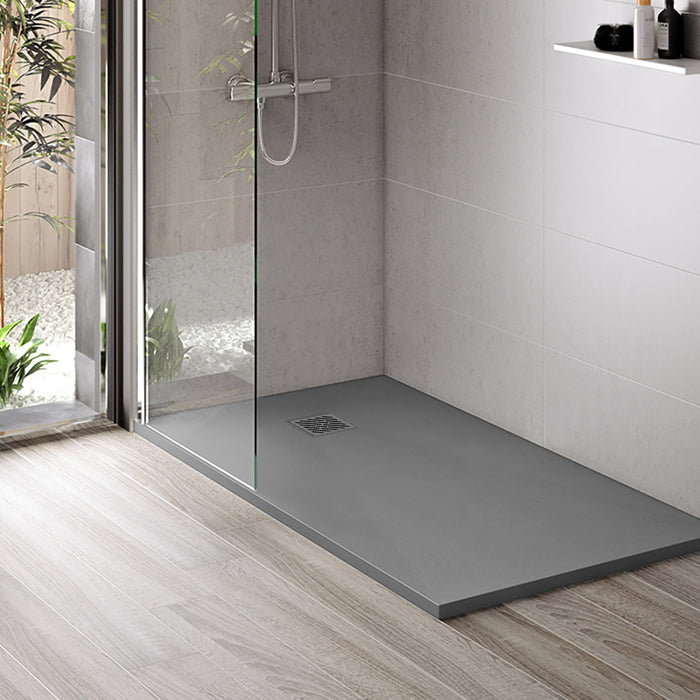 ALONI MADISON DOUCHEBAK - COMPOSIET - 180X90X3CM - MAT GRIJS