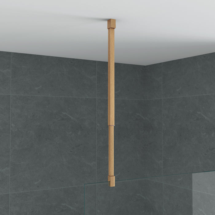 ALONI PLAFONDSTEUN - VERSTELBAAR - 43-80 CM - BRUIN BRONS
