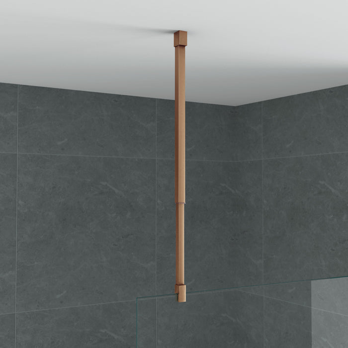 ALONI PLAFONDSTEUN - VERSTELBAAR - 43-80 CM - GEBORSTELD KOPER