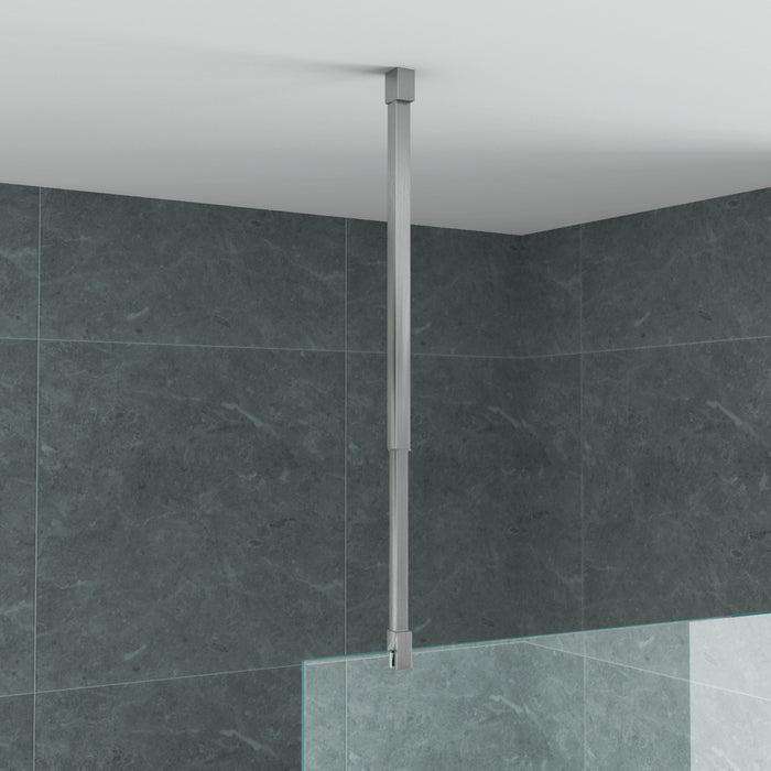 ALONI PLAFONDSTEUN - VERSTELBAAR - 43-80 CM - GEBORSTELD RVS