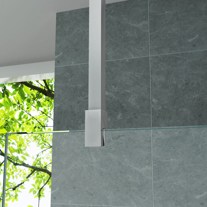 ALONI PLAFONDSTEUN - VERSTELBAAR - 43-80 CM - GEBORSTELD RVS