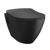 CREAVIT TERRA HANGTOILET - ZONDER ZITTING - HOUTSKOOL ZWART
