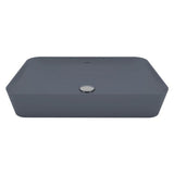 CREAVIT ULTRA KERAMISCHE OPBOUW WASTAFEL (60X40CM) - MAT BASALT