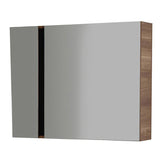 VERTI 100 SPIEGELKAST OKKERNOOT-ZWART 98X80X17CM