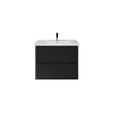 ALONI SALLY XL WASTAFELONDERKAST - 2 LADES - SOFTCLOSE - GREEPLOOS - 76X60X45,3 CM - MAT ZWART