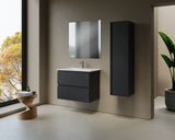 ALONI SALLY XL WASTAFELONDERKAST - 2 LADES - SOFTCLOSE - GREEPLOOS - 76X60X45,3 CM - MAT ZWART