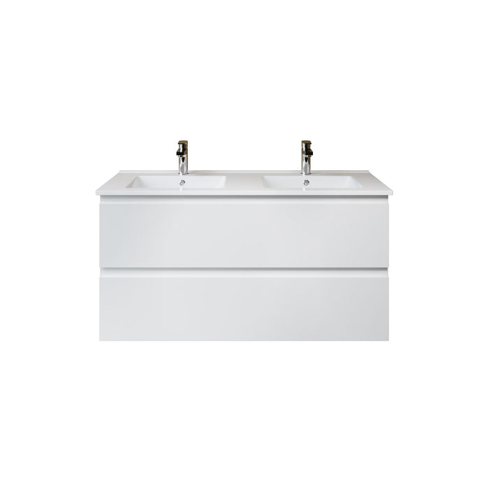 ALONI SALLY XL WASTAFELONDERKAST - 2 LADES - SOFTCLOSE - GREEPLOOS - 118X60X45,3 CM - MAT WIT
