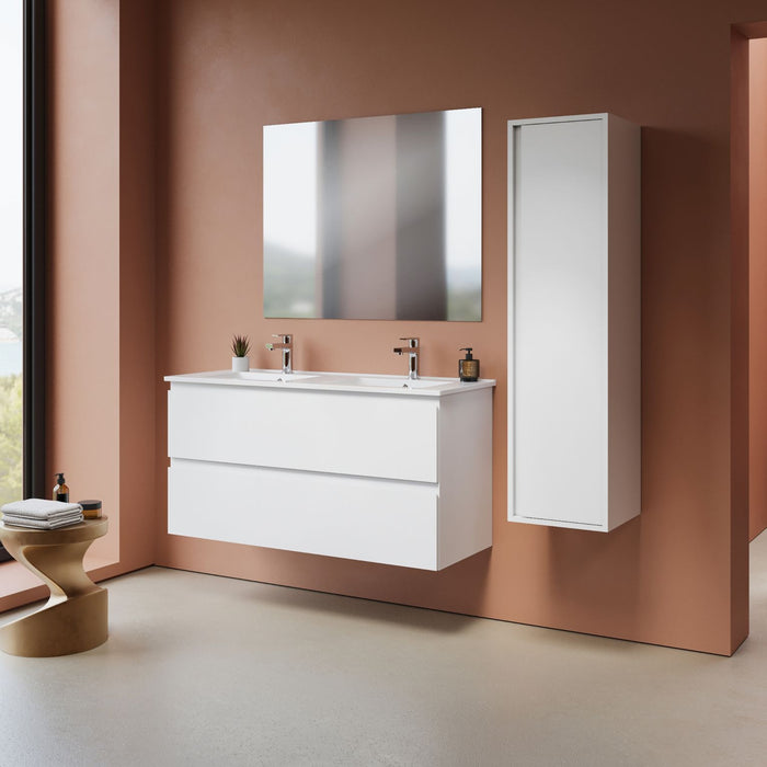 ALONI SALLY XL WASTAFELONDERKAST - 2 LADES - SOFTCLOSE - GREEPLOOS - 118X60X45,3 CM - MAT WIT
