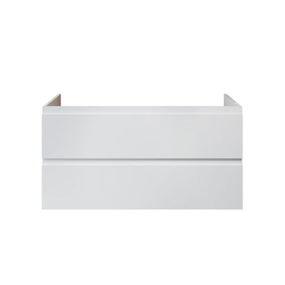 ALONI SALLY XL WASTAFELONDERKAST - 2 LADES - SOFTCLOSE - GREEPLOOS - 118X60X45,3 CM - GLANZEND WIT