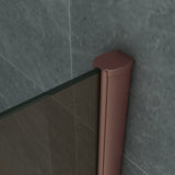ALONI INLOOPDOUCHE - 900 X 2000MM - GEBORSTELD KOPER - CHAMPAGNE GLAS