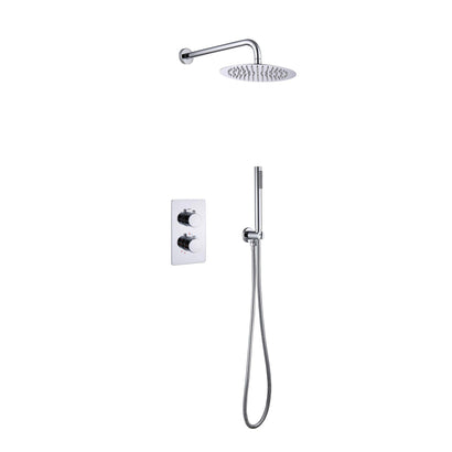 ALONI INBOUW THERMOSTATISCHE DOUCHESET MET REGENDOUCHEKOP (Ø25CM) - CHROOM