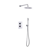 ALONI INBOUW THERMOSTATISCHE DOUCHESET MET REGENDOUCHEKOP (Ø25CM) - CHROOM