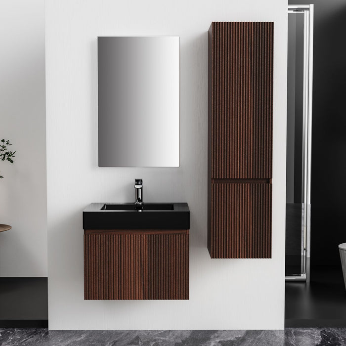 ALONI ELA WASTAFELONDERKAST - 1 LADE - GREEPLOOS - SOFT CLOSE – 60X40X45 CM - WENGE