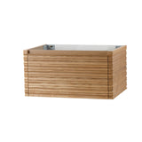 KAMELLIA WASTAFELONDERKAST - 1 LADE - GREEPLOOS - SOFT CLOSE – 79X40X52 CM - LICHT WALNOTEN