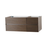 LAYDA WASTAFELONDERKAST - 4 LADES - GREEPLOOS - SOFT CLOSE – 119X49X52 CM - DONKER WALNOTEN