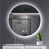 ALONI OMEGA SPIEGEL - MET LED VERLICHTING - ROND - ZONDER LIJST - MET VERWARMING - KLEURTEMPERATUUR LED 3500-6500K - 120CM