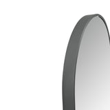 ALONI AVALO SPIEGEL - MET LED VERLICHTING - OVAAL - MET LIJST - MET VERWARMING - KLEURTEMPERATUUR LED 3500-6500K - 50X100CM - GUNMETAL
