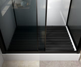 MARANI COMPLETE DOUCHECABINE MET SCHUIFDEUR - OMKEERBAAR - 120X225X90 CM - MAT ZWART- GRIJS ROOKGLAS