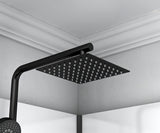 MARANI COMPLETE DOUCHECABINE MET SCHUIFDEUR - OMKEERBAAR - 120X225X90 CM - MAT ZWART- GRIJS ROOKGLAS