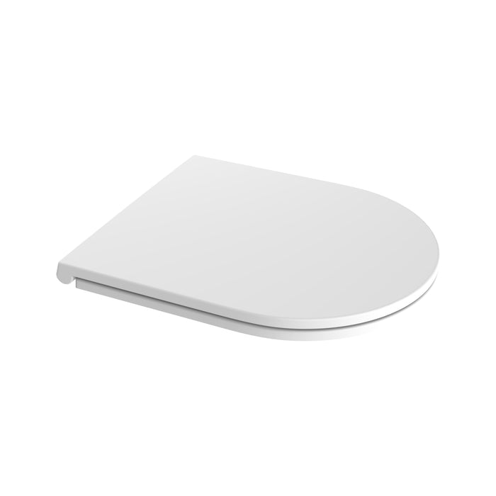 ALONI PREMIUM WC-ZITTING - SLIM DESIGN - SOFT CLOSE - QUICK RELEASE - TOPFIX - DUROPLAST - RVS SCHARNIEREN - GLANZEND WIT