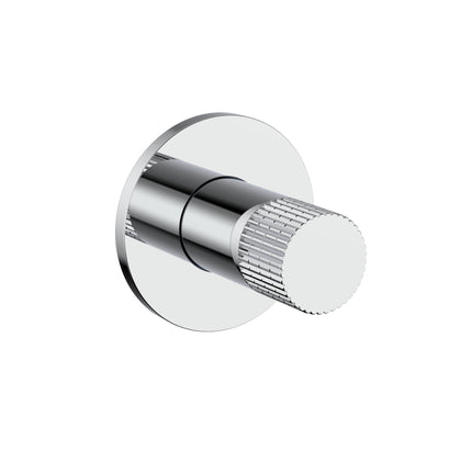STRIA BIDETKRAAN - KOUD WATER - KNOP MET VERFIJNDE RIBBELSTRUCTUUR - CHROOM