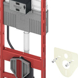 TECEPROFIL WC-INBOUWFRAME MET UNI-SPOELKAST, WANDBEVESTIGING EN GELUIDSISOLATIESET - UNIVERSEEL - BOUWHOOGTE 1120 MM