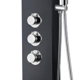 ALONI THERMOSTATISCHE DOUCHEPANEEL ZWART